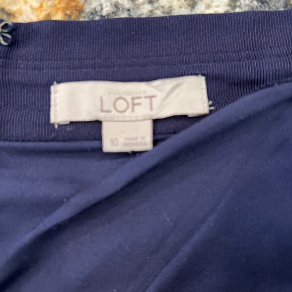 LOFT Women's Blue Ombre Straight Pencil Skirt - SIZE !0 - Picture 6 of 11